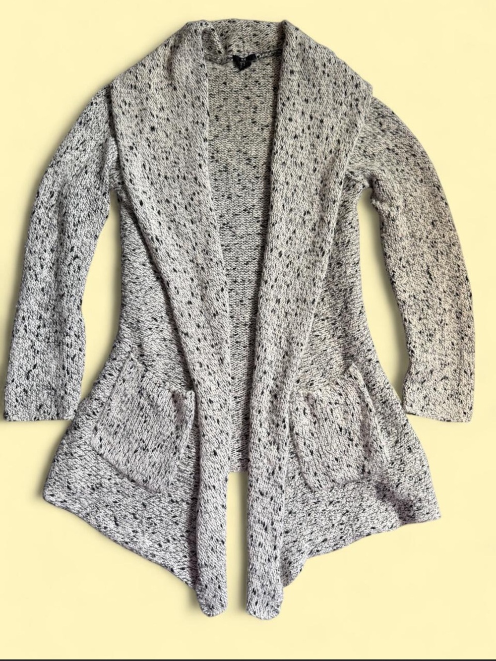 Gray H&M Cardigan | Shawl Collar Open EUC